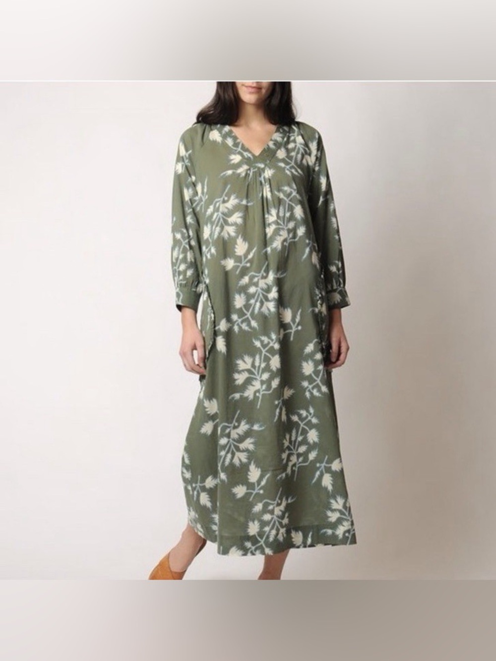 MIRTH Palm Springs Caftan Fig Leaf Size Large